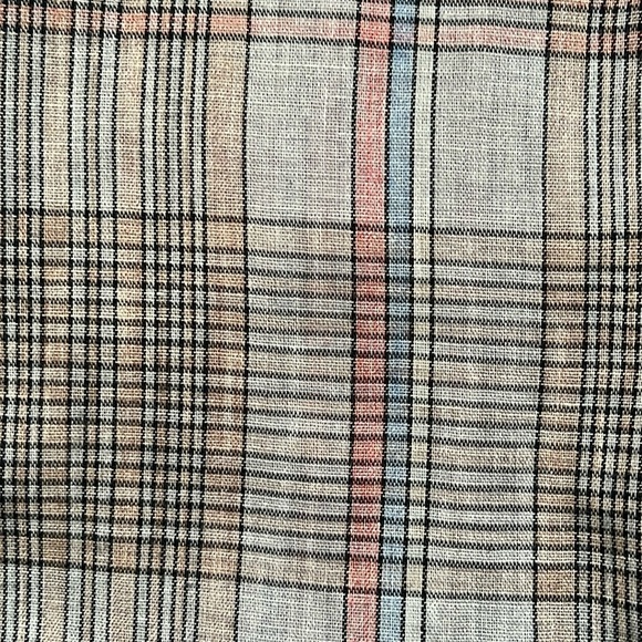 Vintage 70s 80s GAP Pastel Plaid Lightweight Button Down Blouse Top Shirt - Picture 4 of 13